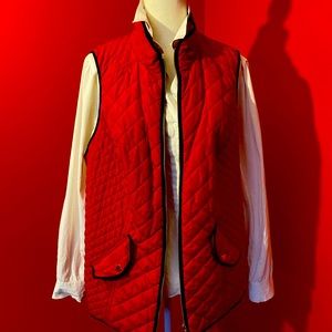 Quilted Vest red